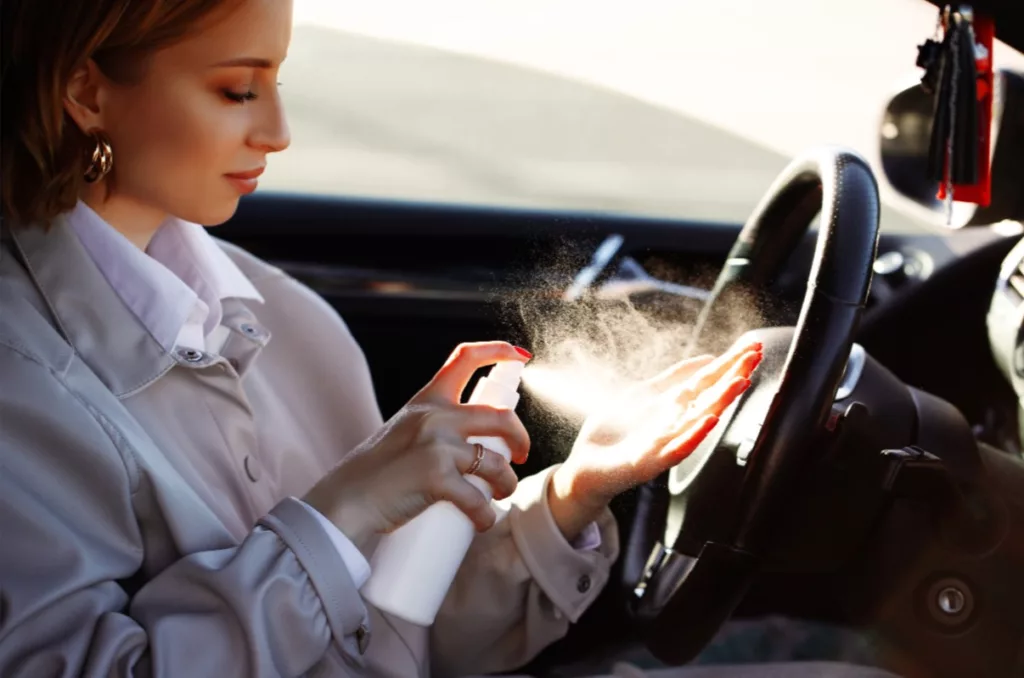 keep hand sanitizer in your car
