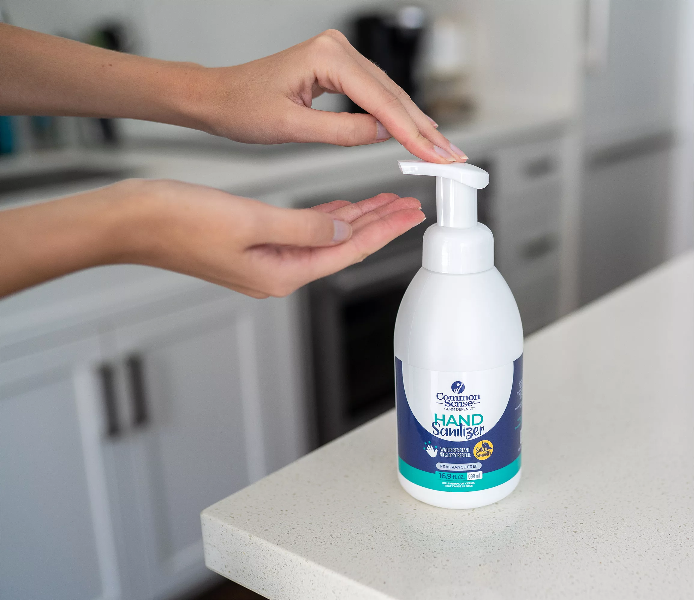 Foaming Hand Sanitizer Unscented 500ml Pump - Image 2