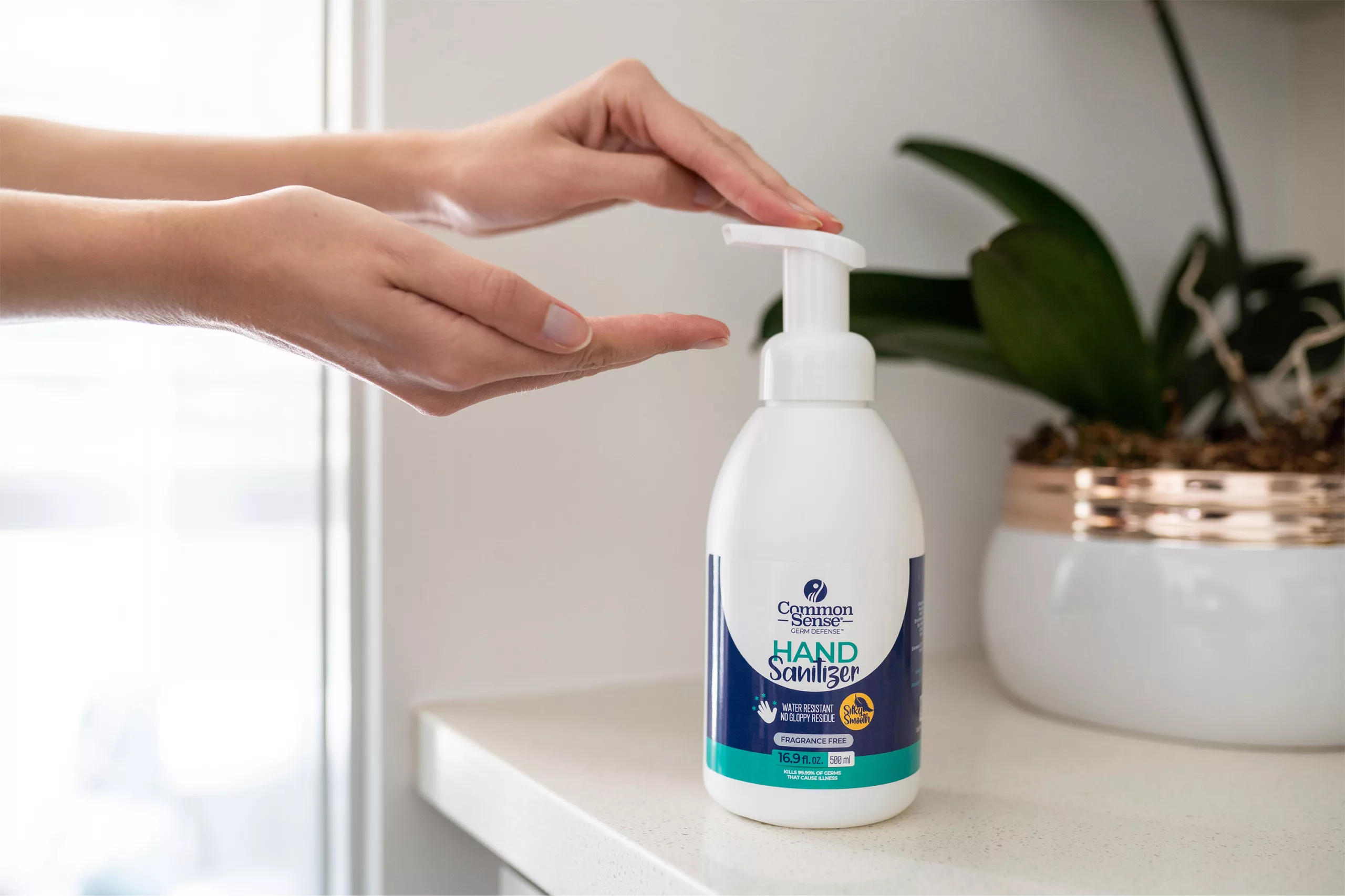 Foaming Hand Sanitizer Unscented 500ml Pump - Image 3