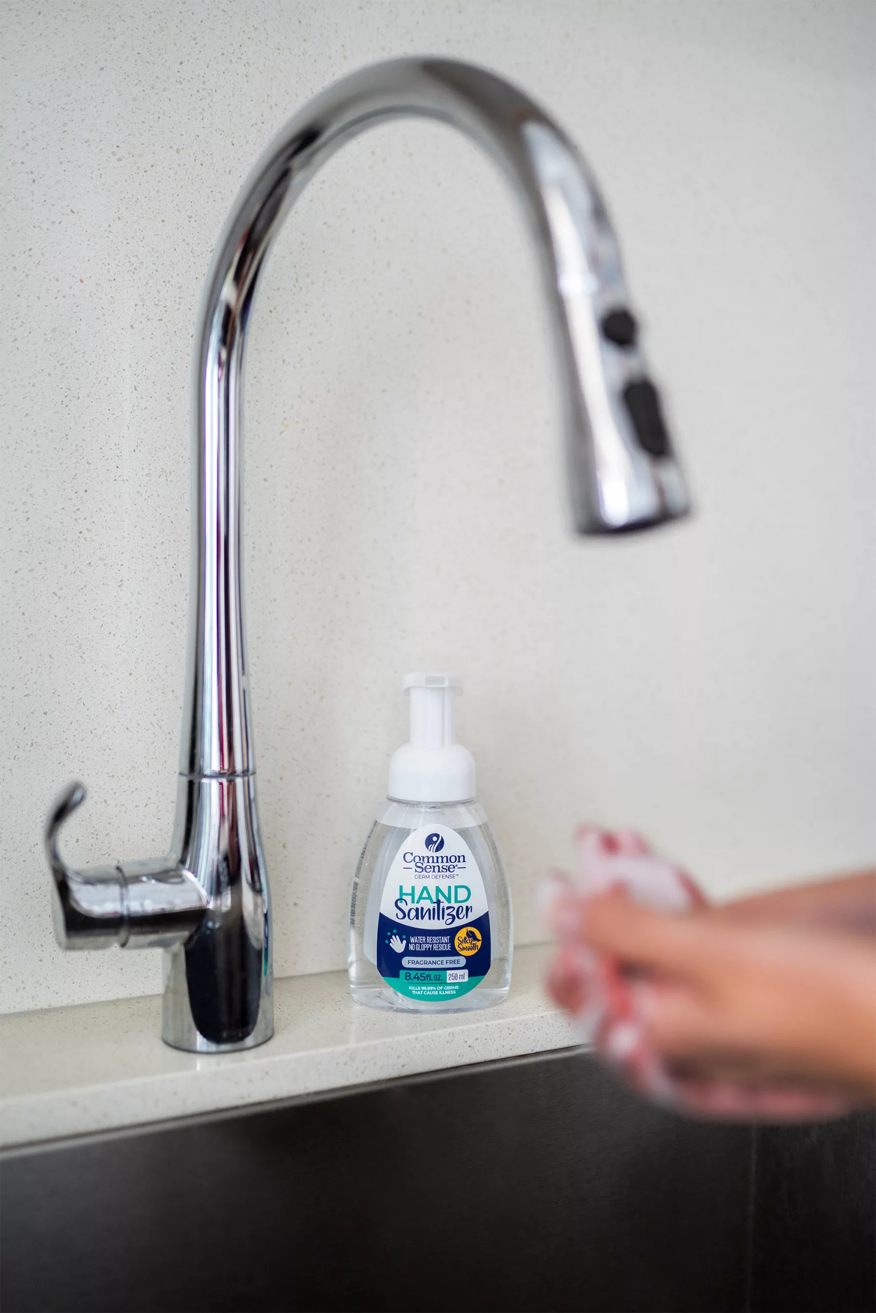 Foaming Hand Sanitizer Unscented 250ml Pump - Image 3