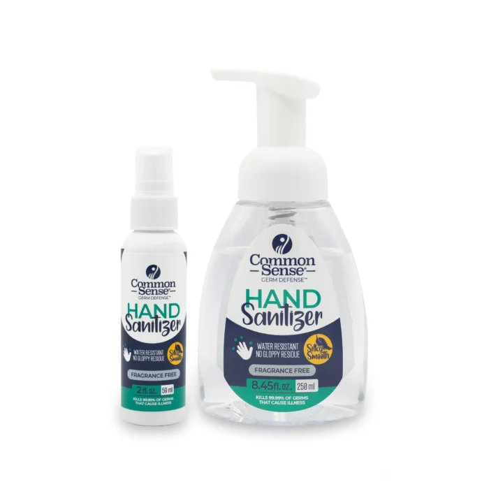 Hand Sanitizer Bundle 250 ml Pump + 2oz Travel Size Spray