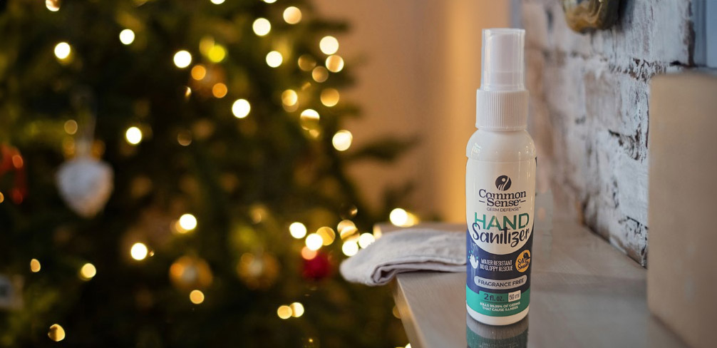 sanitizer winter holidays Christmas clean