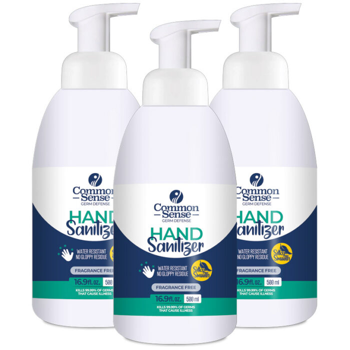 Foaming Hand Sanitizer Unscented 500ml Pump (3-pack)