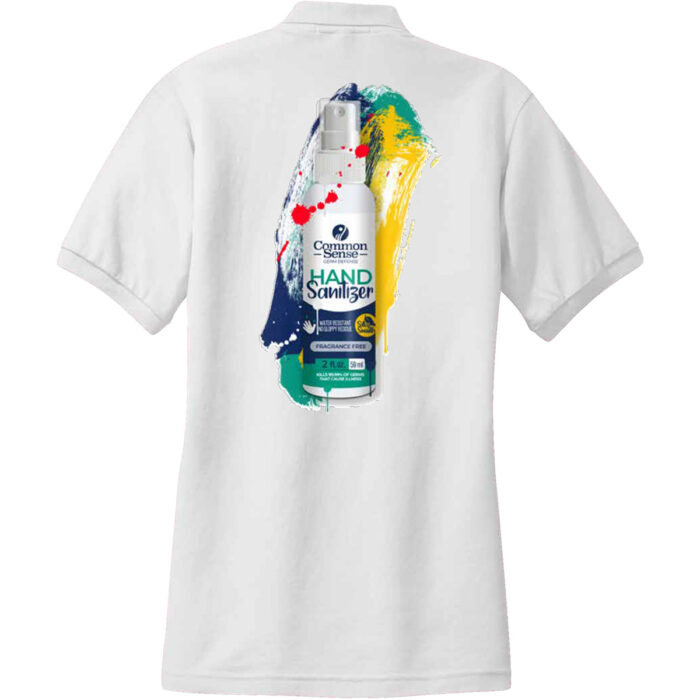 Common Sense Hand Sanitizer Short Sleeved Polo Shirt - Image 2